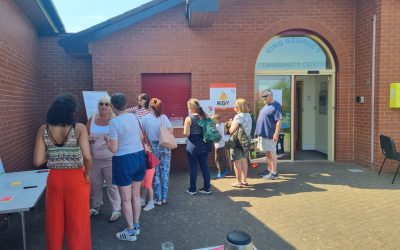 Community hub design ideas discussed with local residents at face-to-face consultations